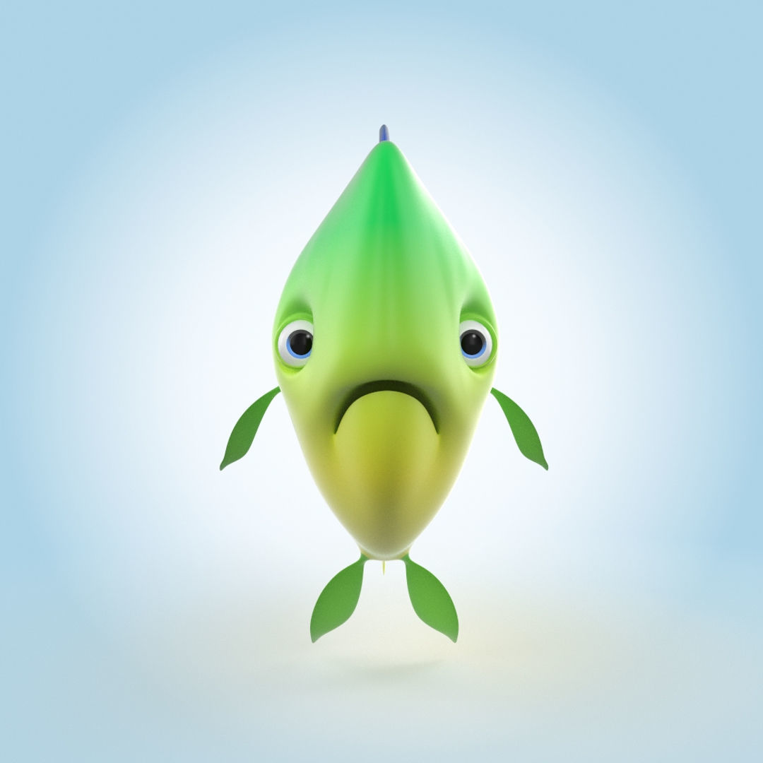 Mahi-mahi 3D model_5
