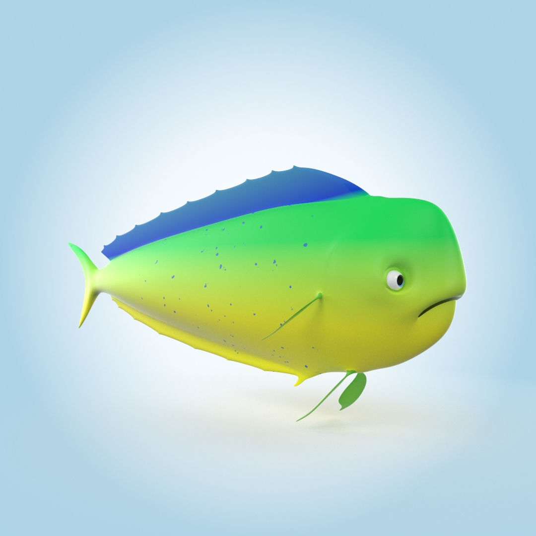 Mahi-mahi 3D model_1