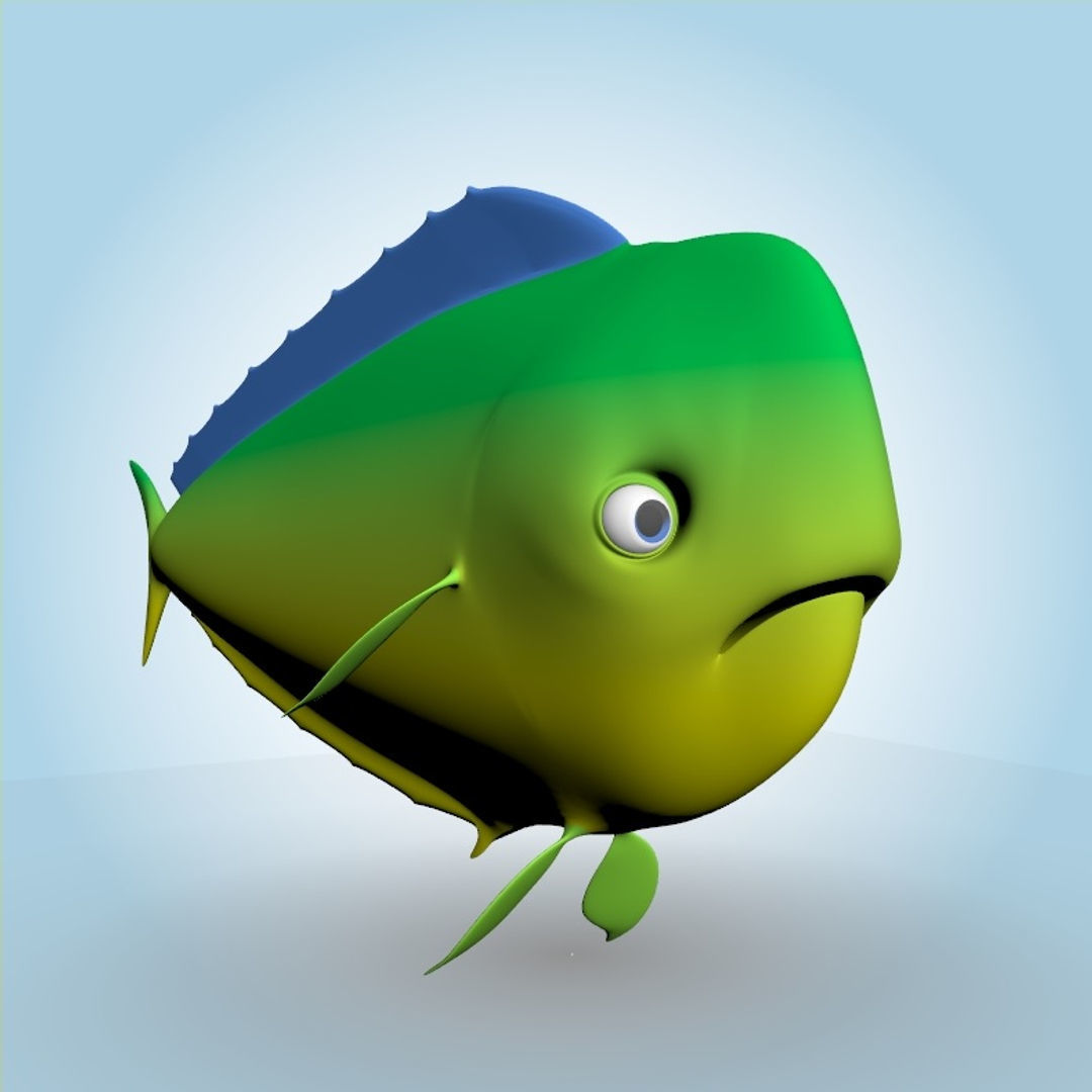 Mahi-mahi 3D model_6