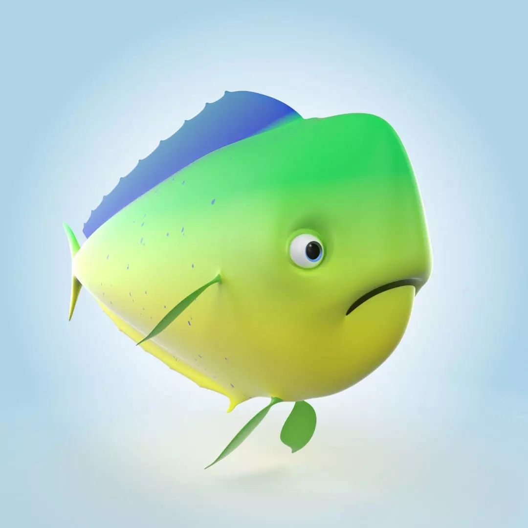 Mahi-mahi 3D model_0