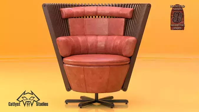 House Hold Series - 9 Parametric Chairs - Chair 1 3D model
