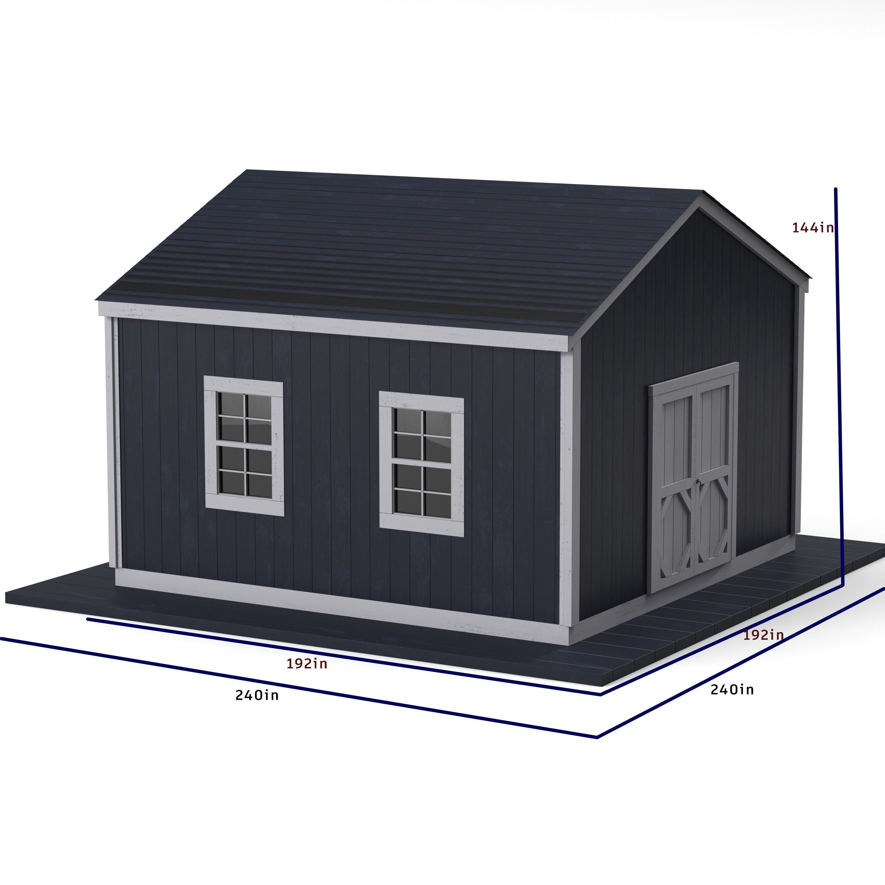 Garage House 3D model_9