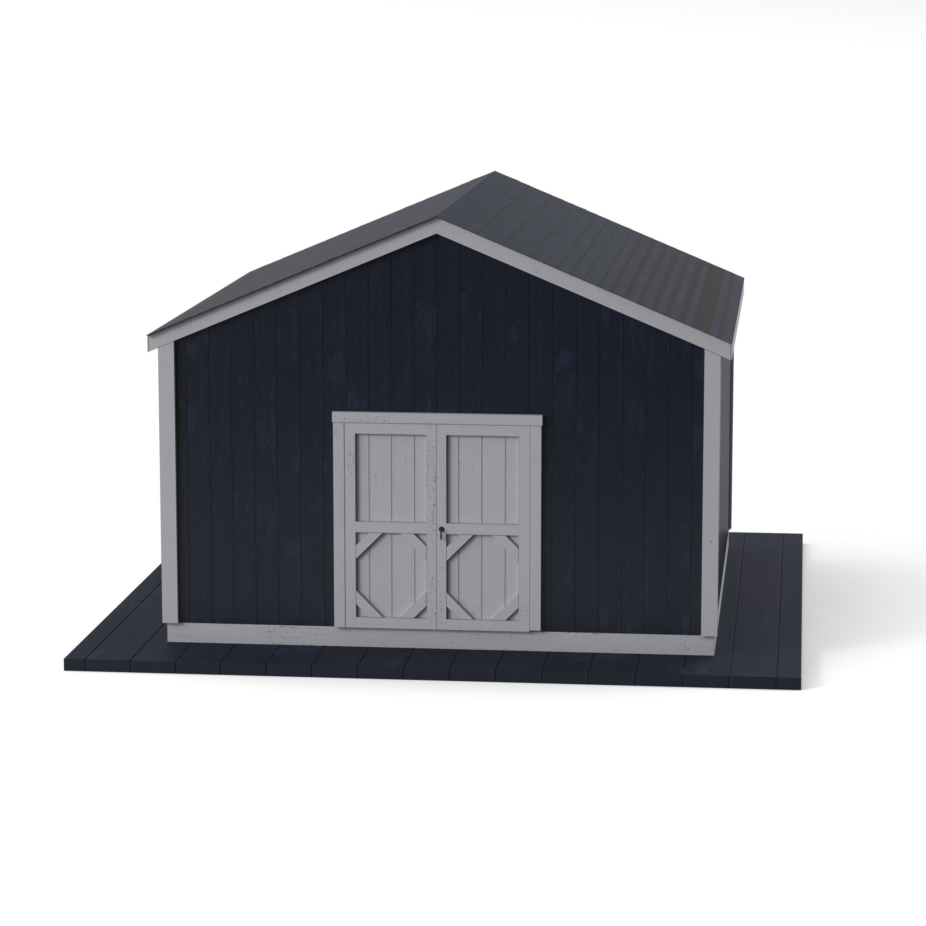 Garage House 3D model_6