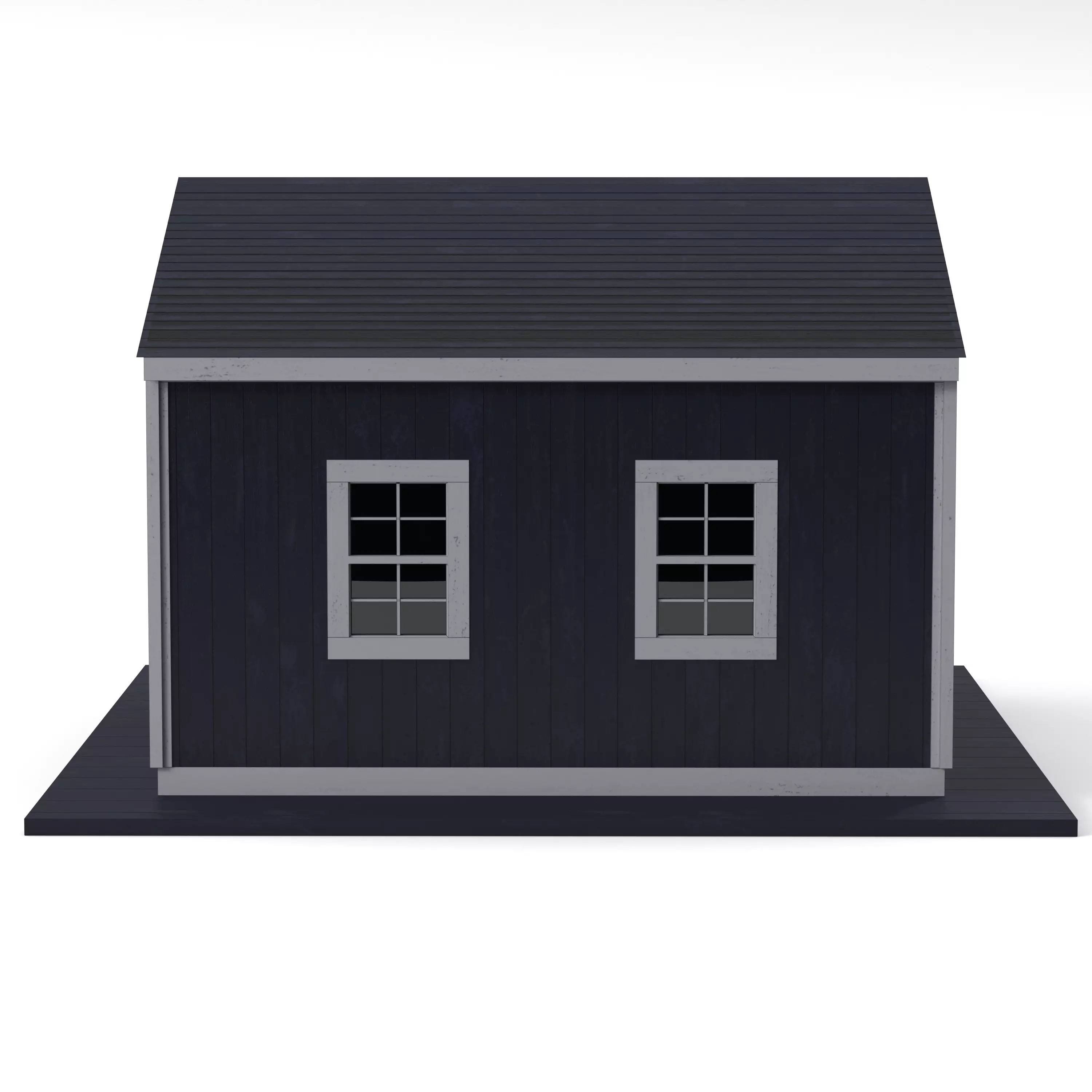 Garage House 3D model_0