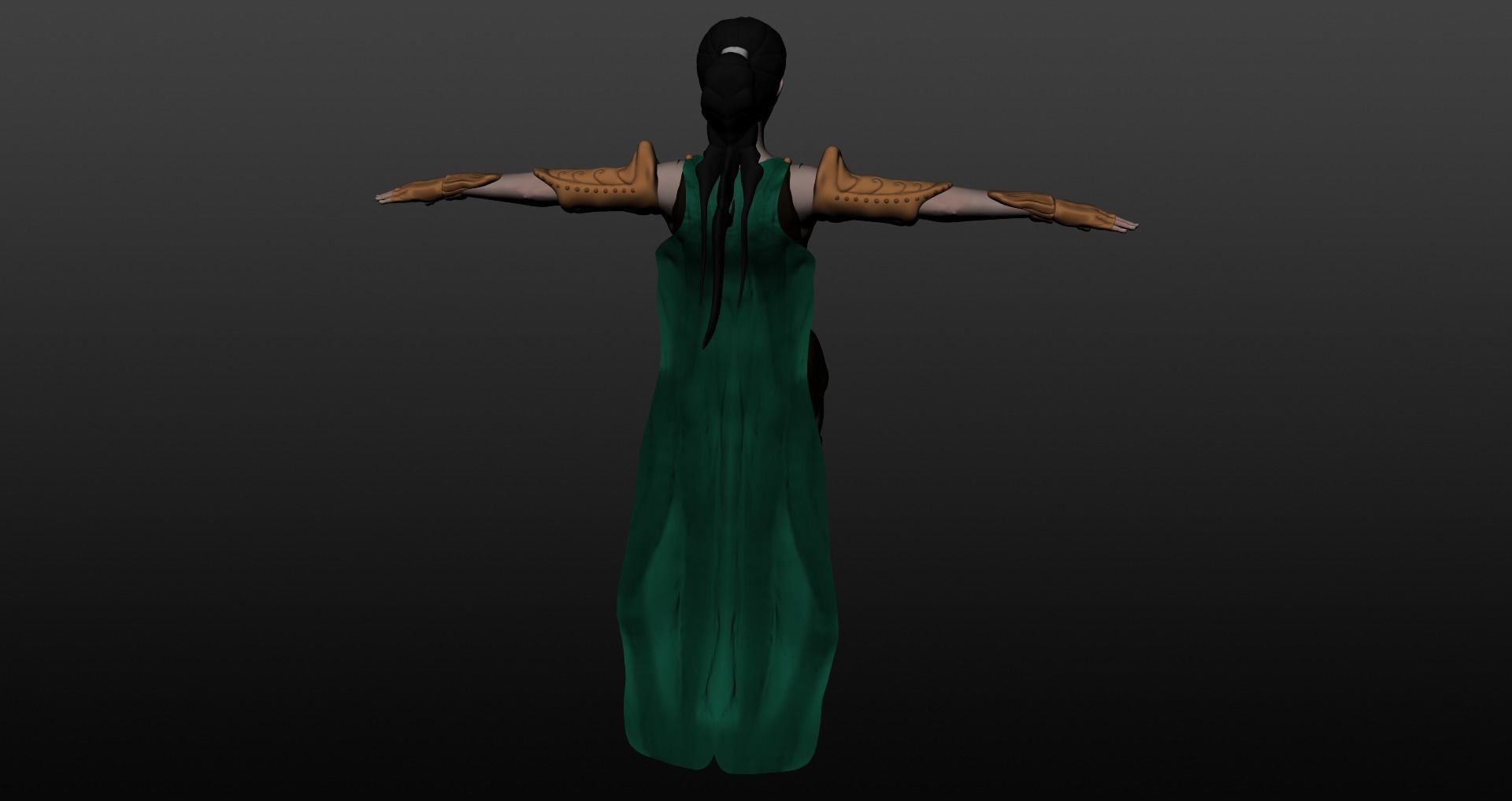 Warrior woman 3D model_14