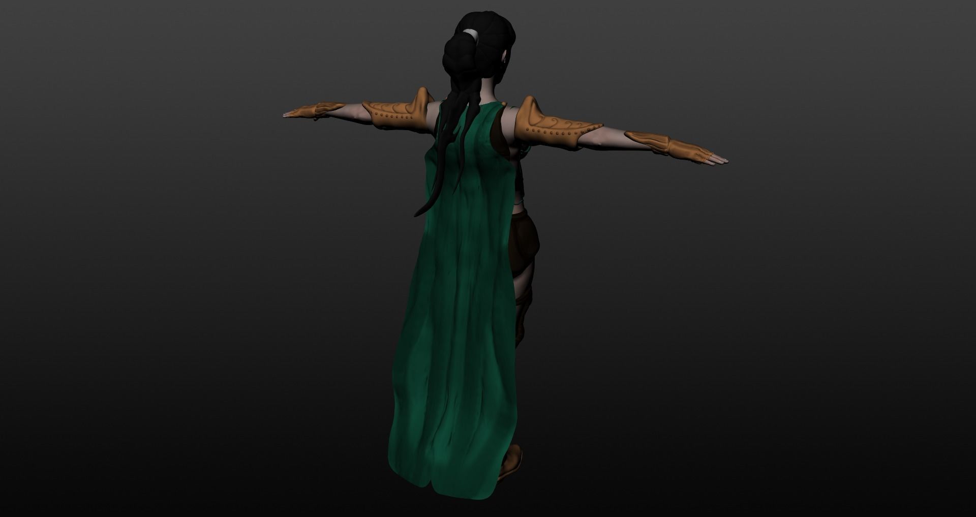Warrior woman 3D model_12