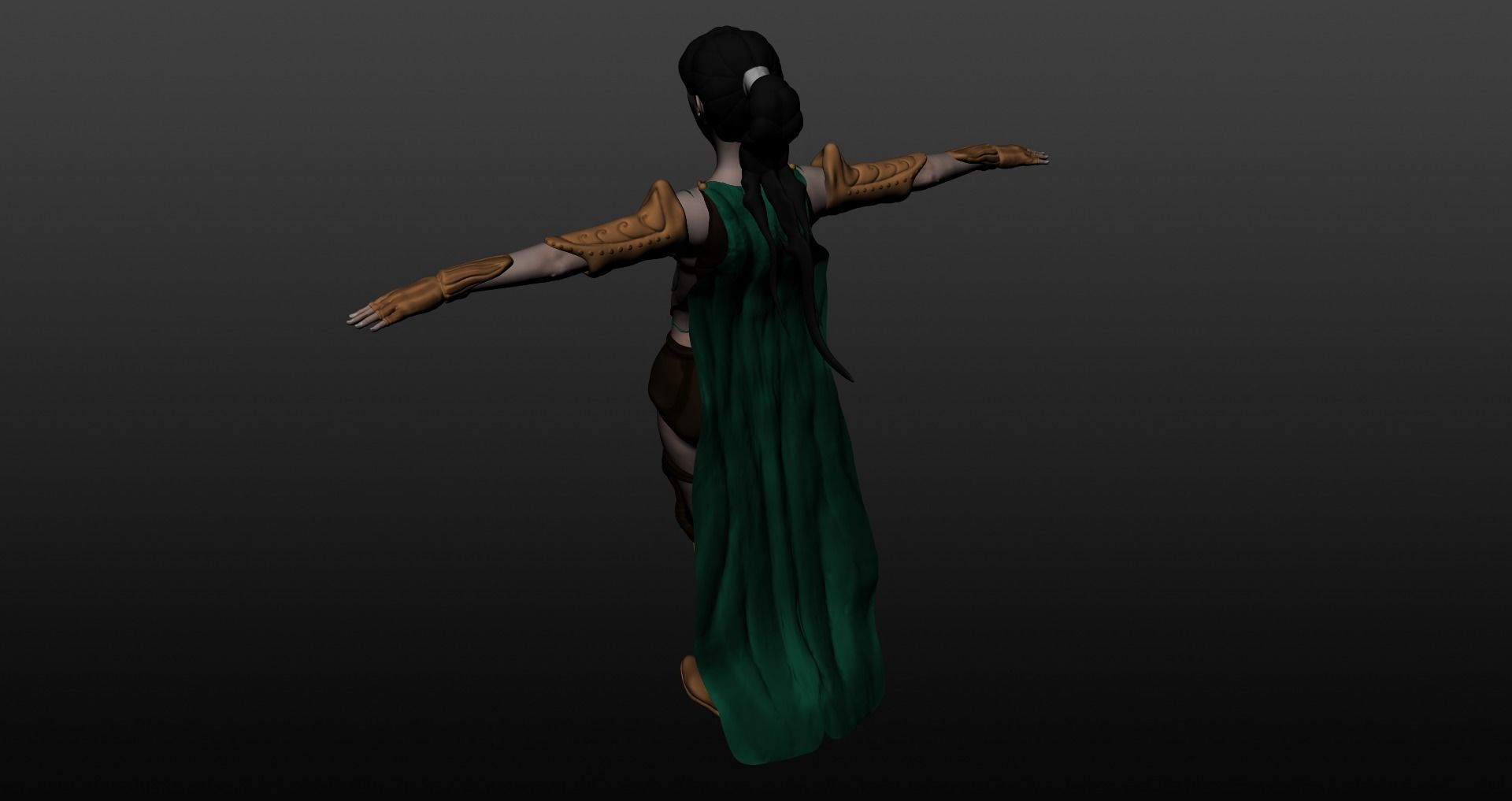 Warrior woman 3D model_18