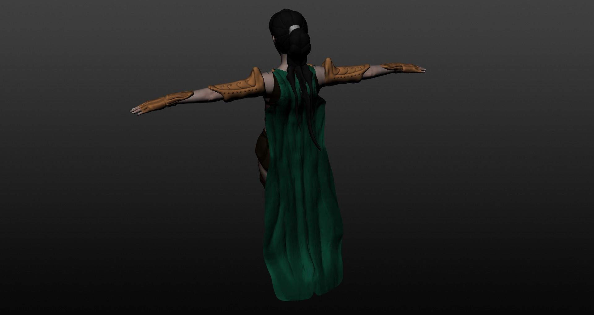 Warrior woman 3D model_17