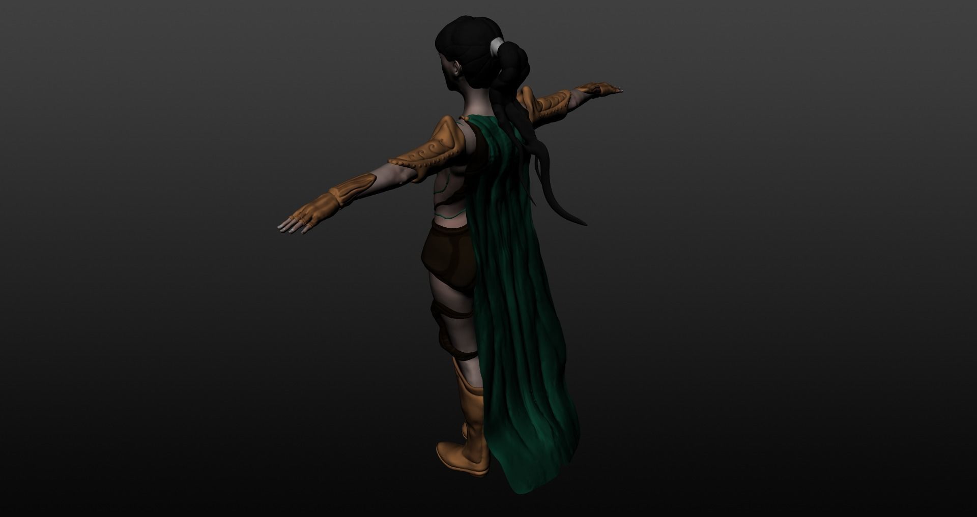Warrior woman 3D model_20