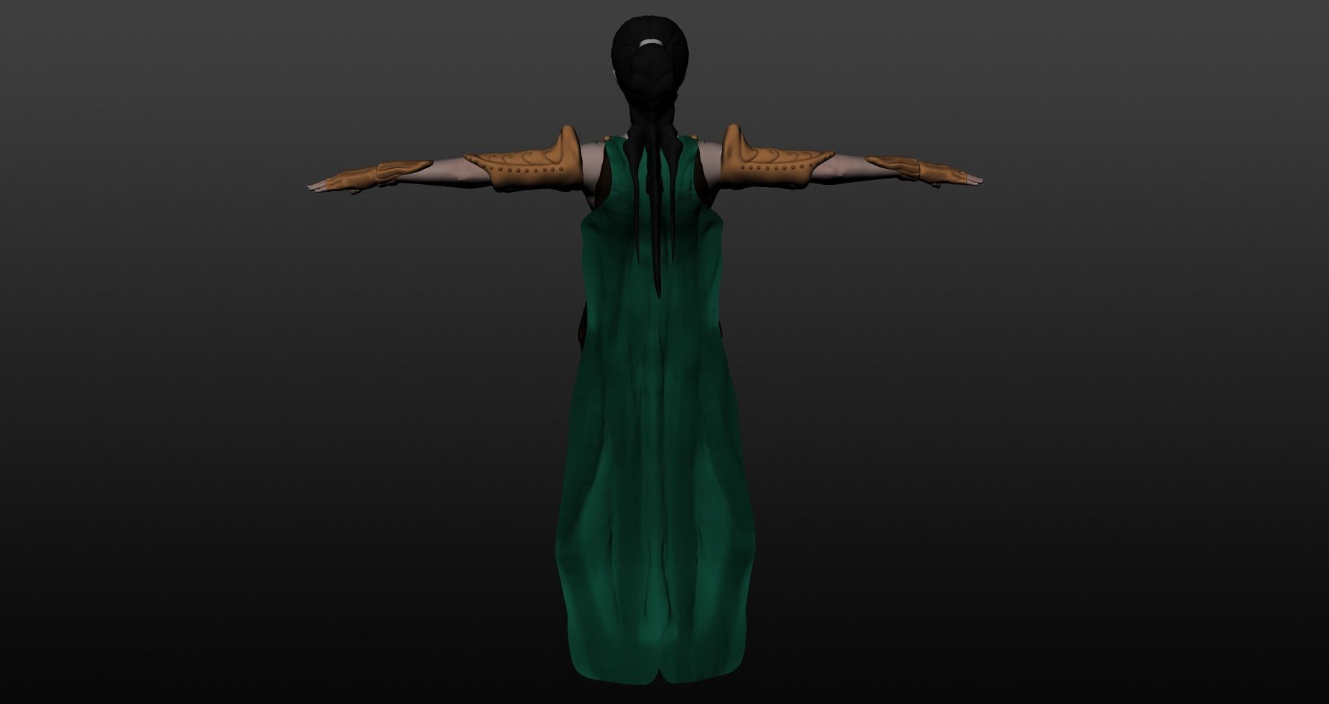 Warrior woman 3D model_15