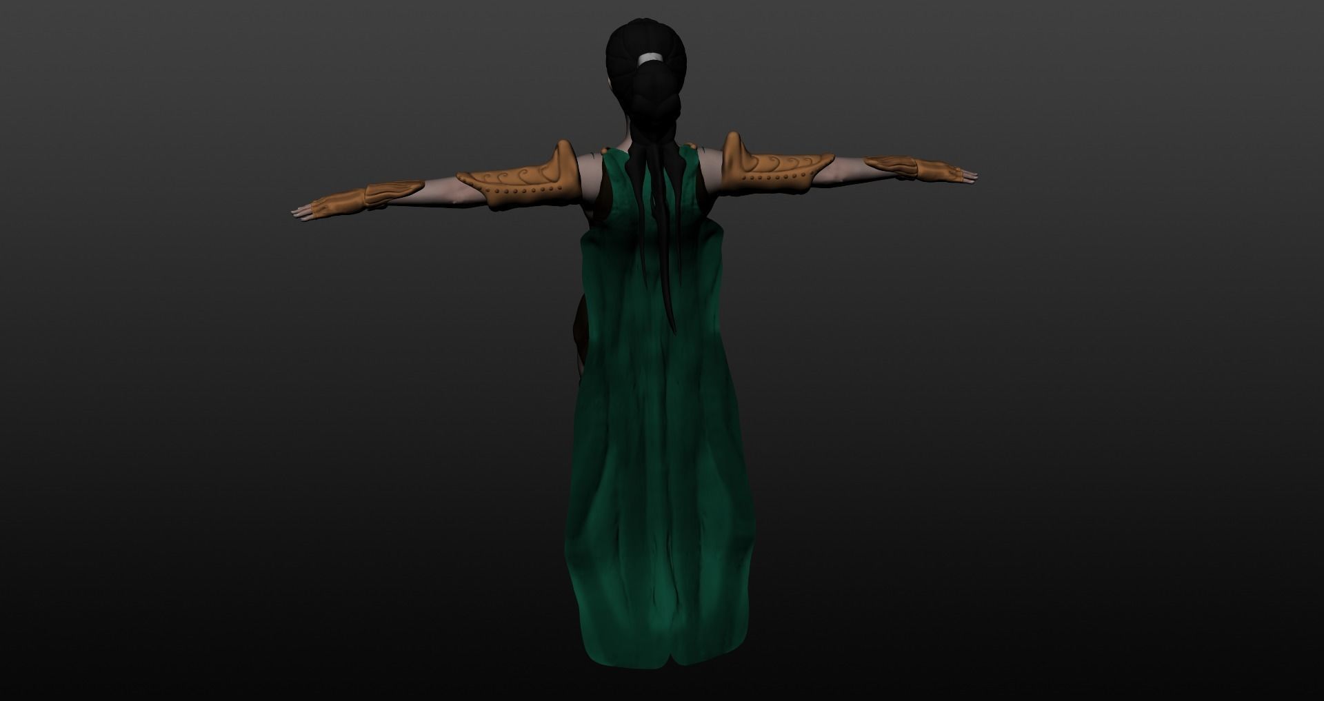 Warrior woman 3D model_16