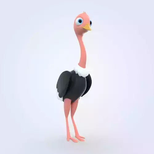 Ostrich in suit