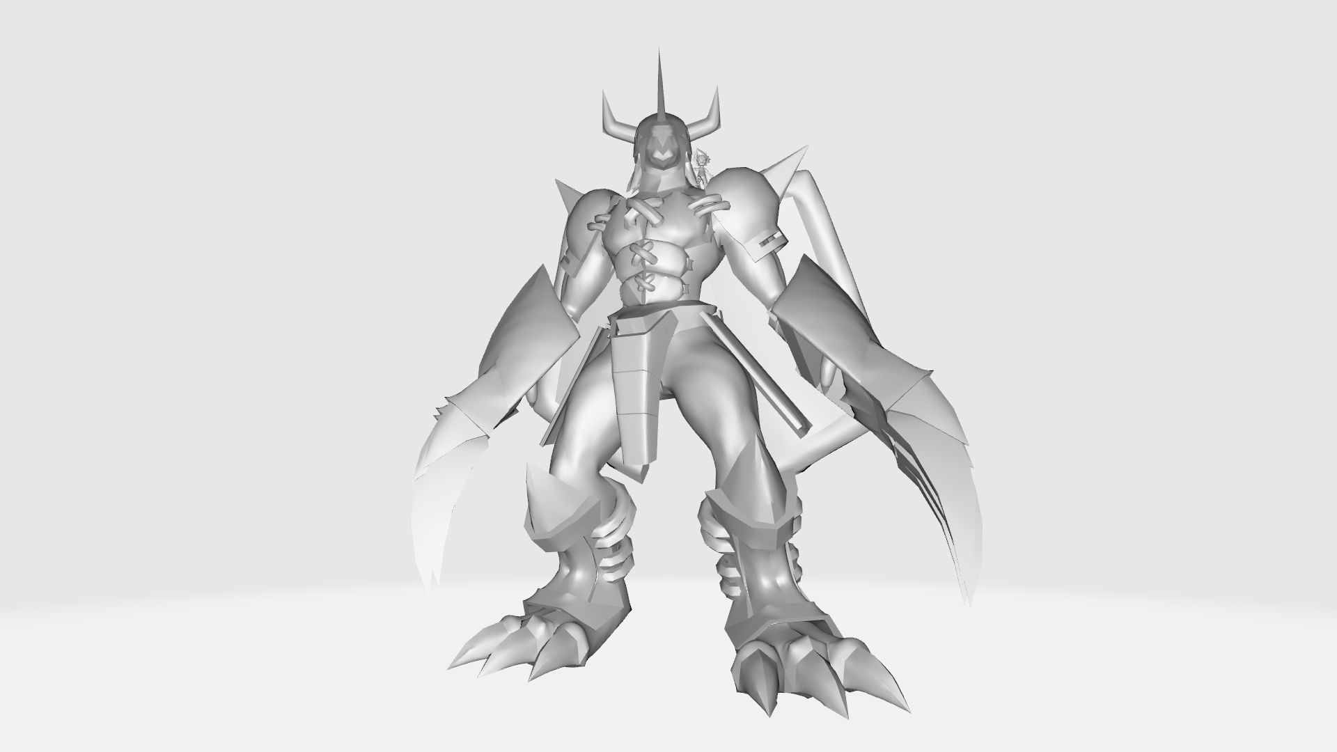 BlackWarGreymon  tai 3D print model_10