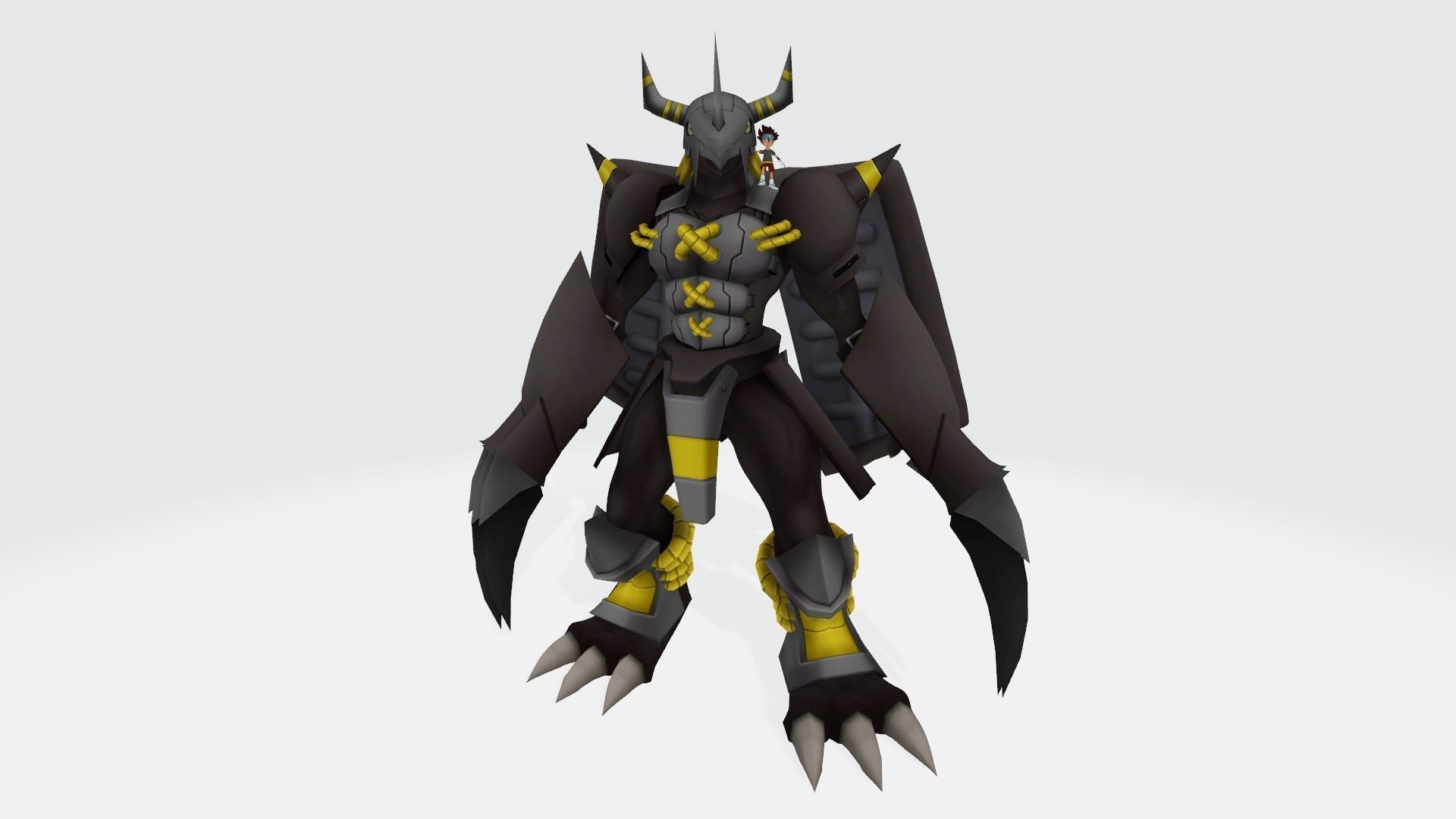 BlackWarGreymon  tai 3D print model_1