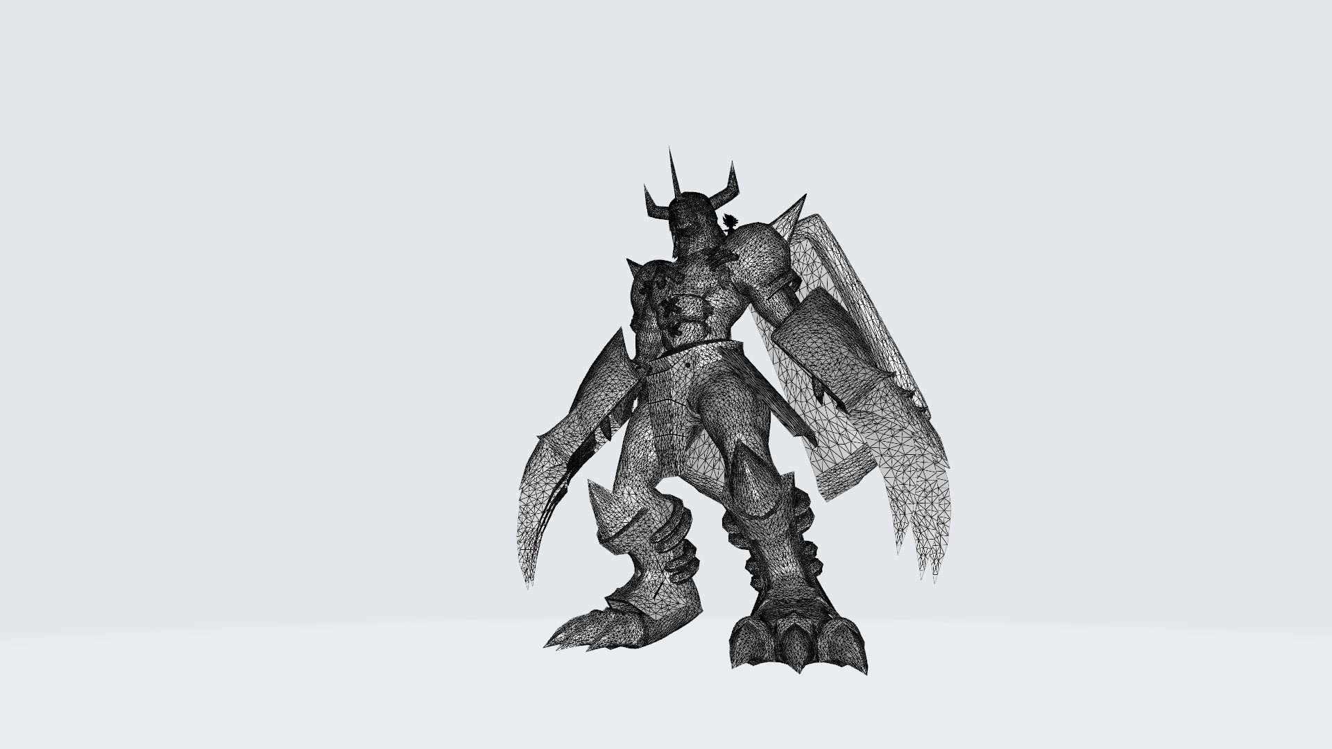 BlackWarGreymon  tai 3D print model_17
