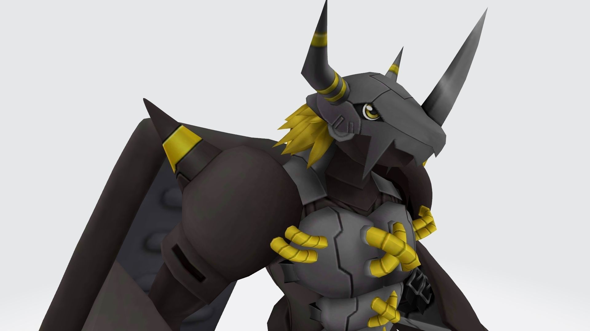BlackWarGreymon  tai 3D print model_3