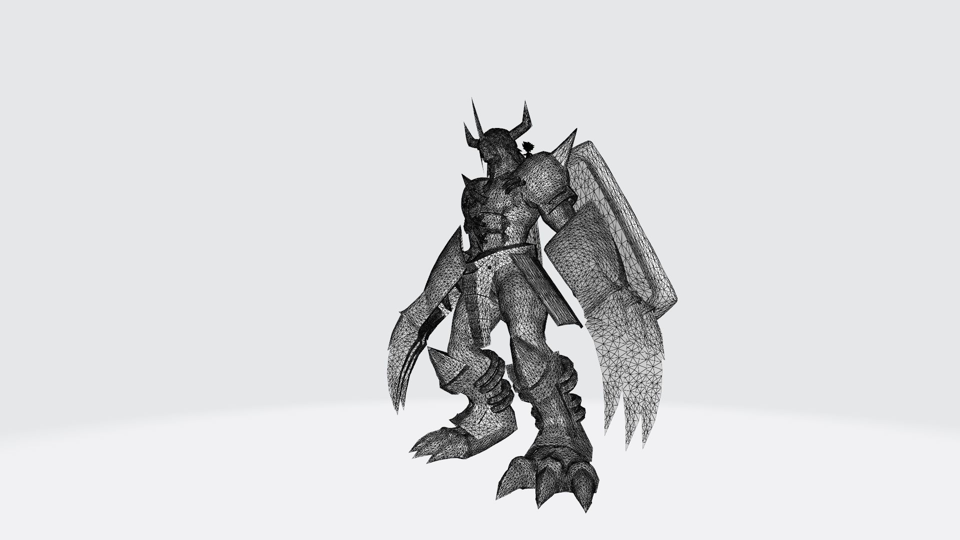 BlackWarGreymon  tai 3D print model_19