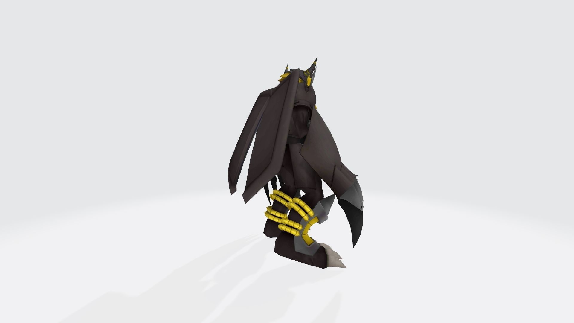 BlackWarGreymon  tai 3D print model_8