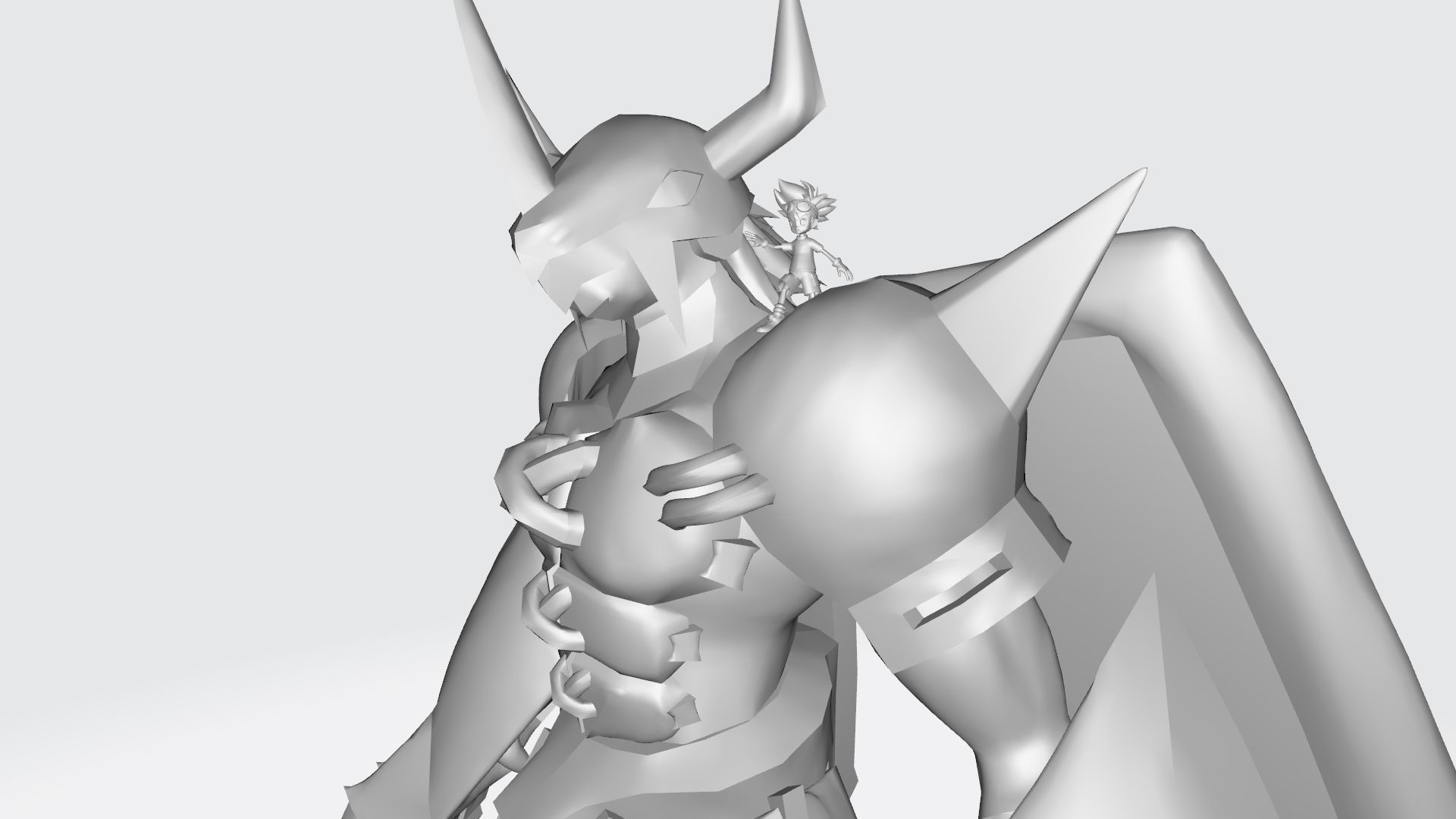 BlackWarGreymon  tai 3D print model_15