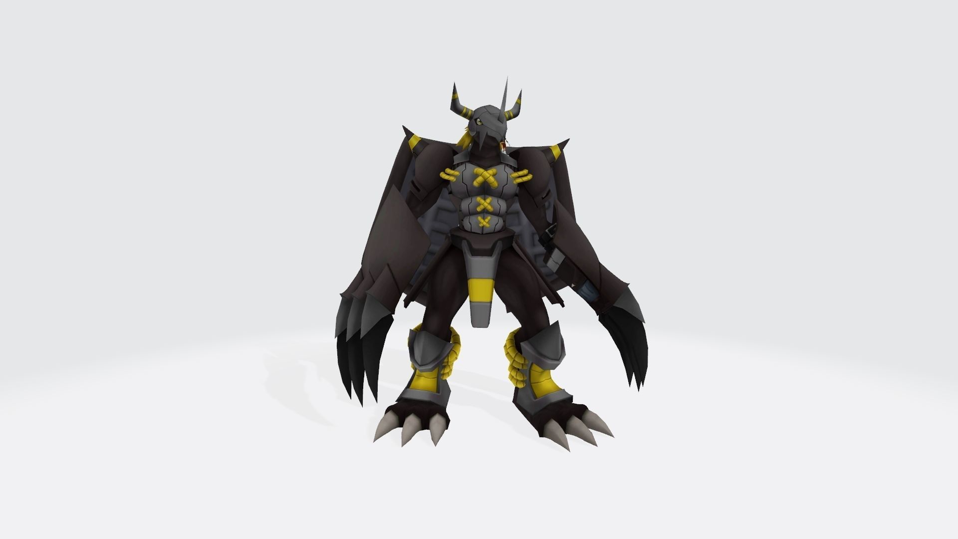 BlackWarGreymon  tai 3D print model_7