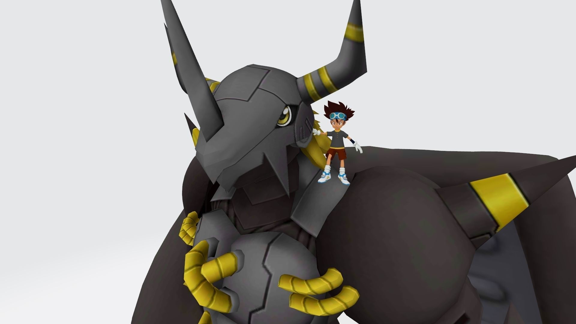 BlackWarGreymon  tai 3D print model_2