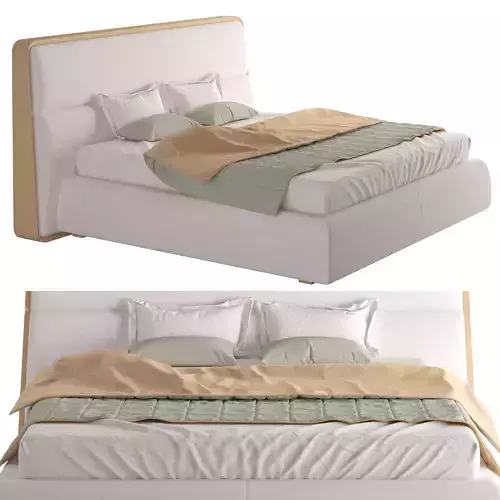 Giorgetti Frame Bed High Headboard