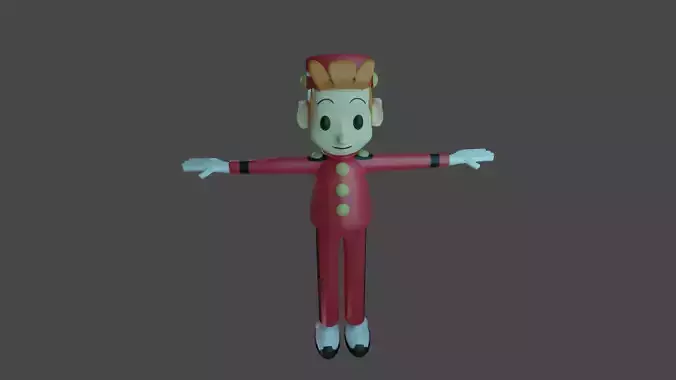 3D MODEL MAN CARTOON CHARCTER