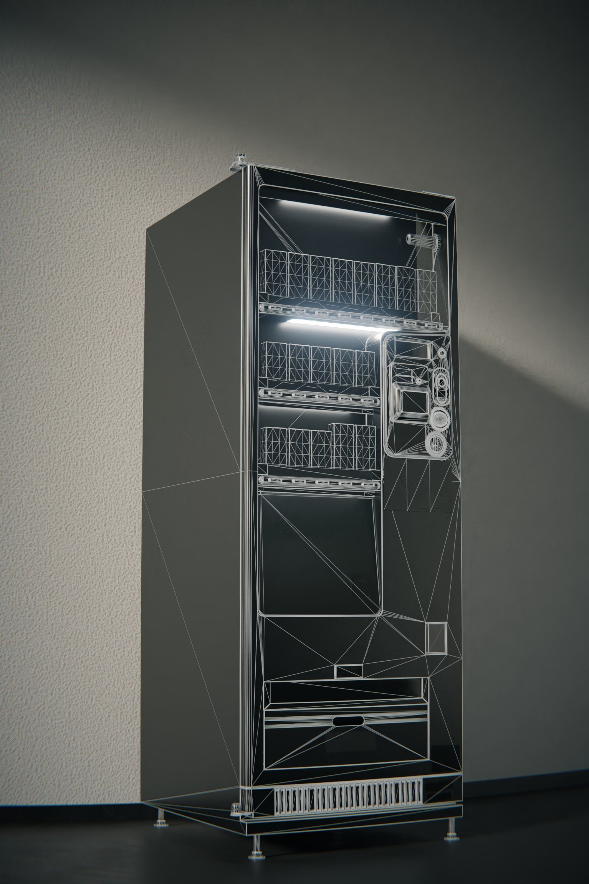Hong Kong Vita vending machine 3D model_3