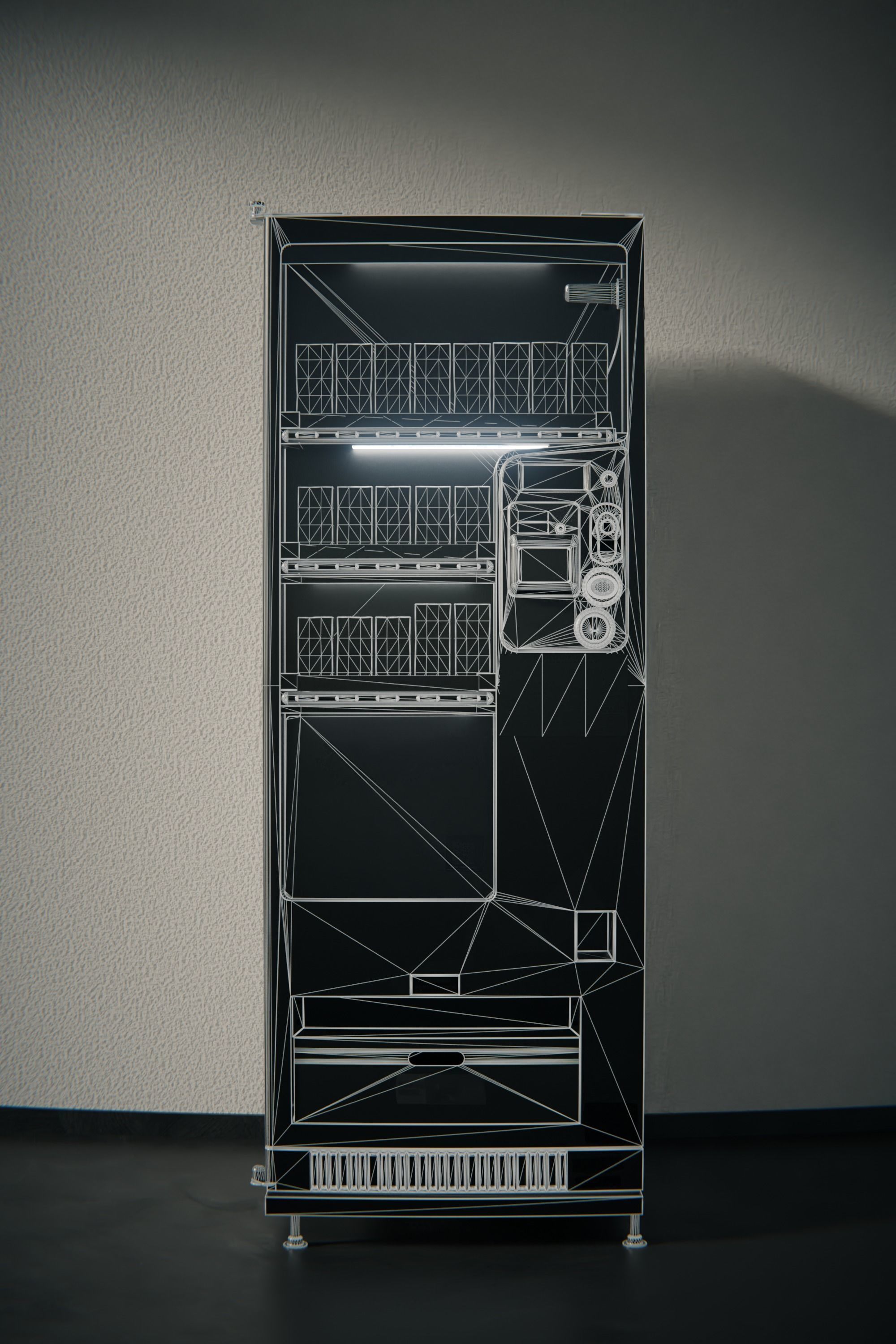 Hong Kong Vita vending machine 3D model_1