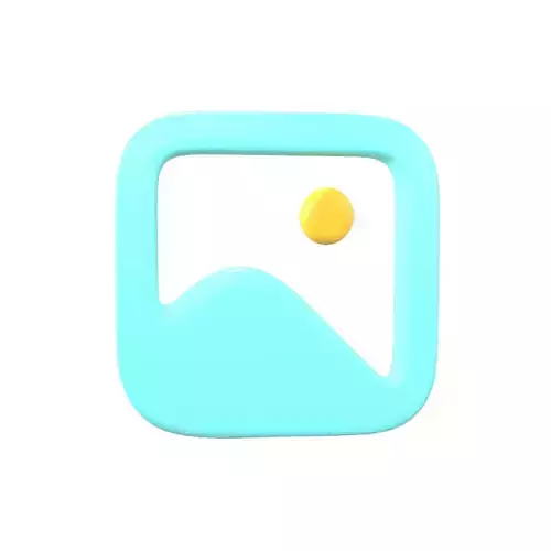 Picture Symbol V1 003 Low-poly 3D model