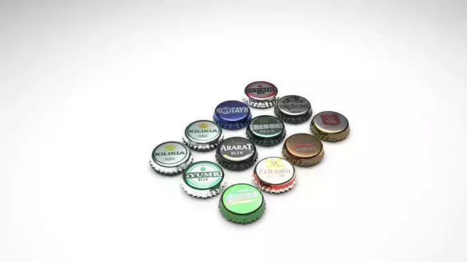 Bottle Caps 3D model