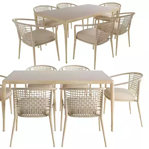 Bebitalia Erica Chair Table 19 3D model