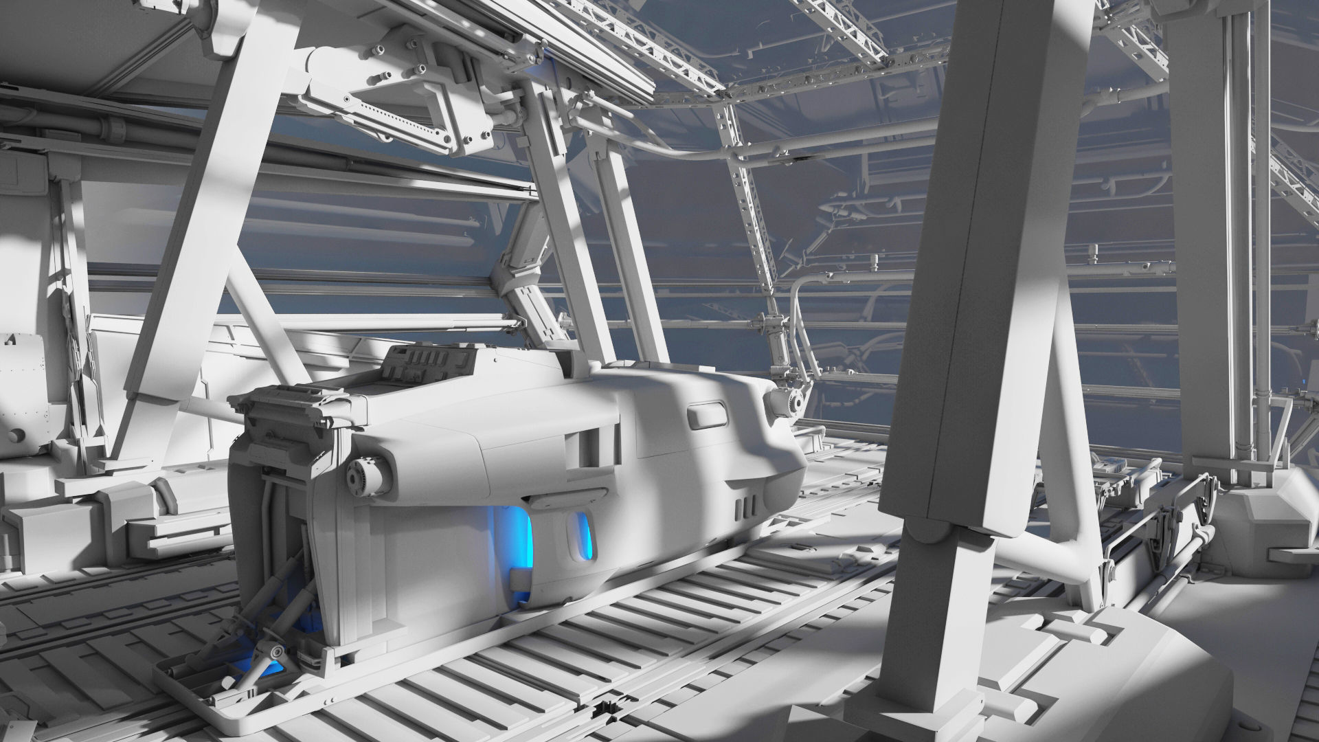 Spaceship Cockpit v6 3D model_14