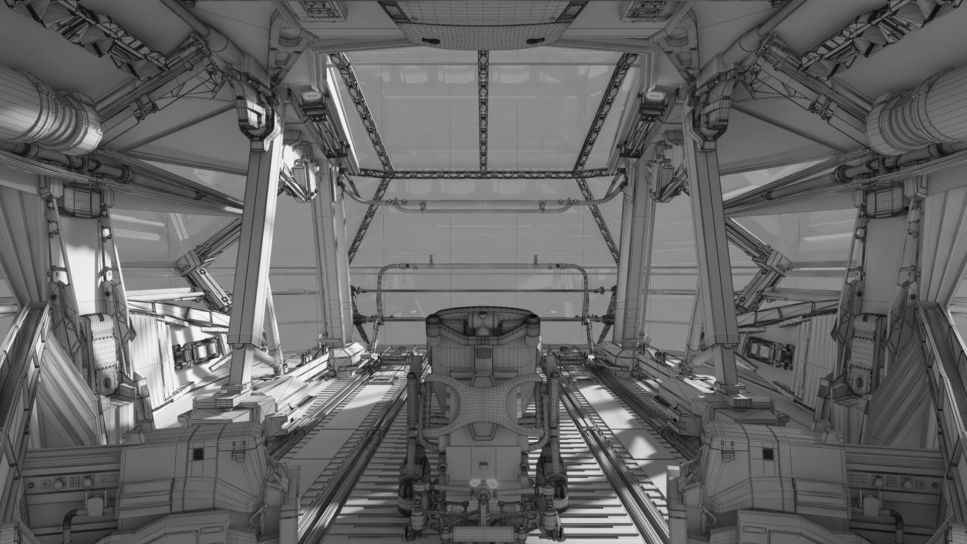 Spaceship Cockpit v6 3D model_16