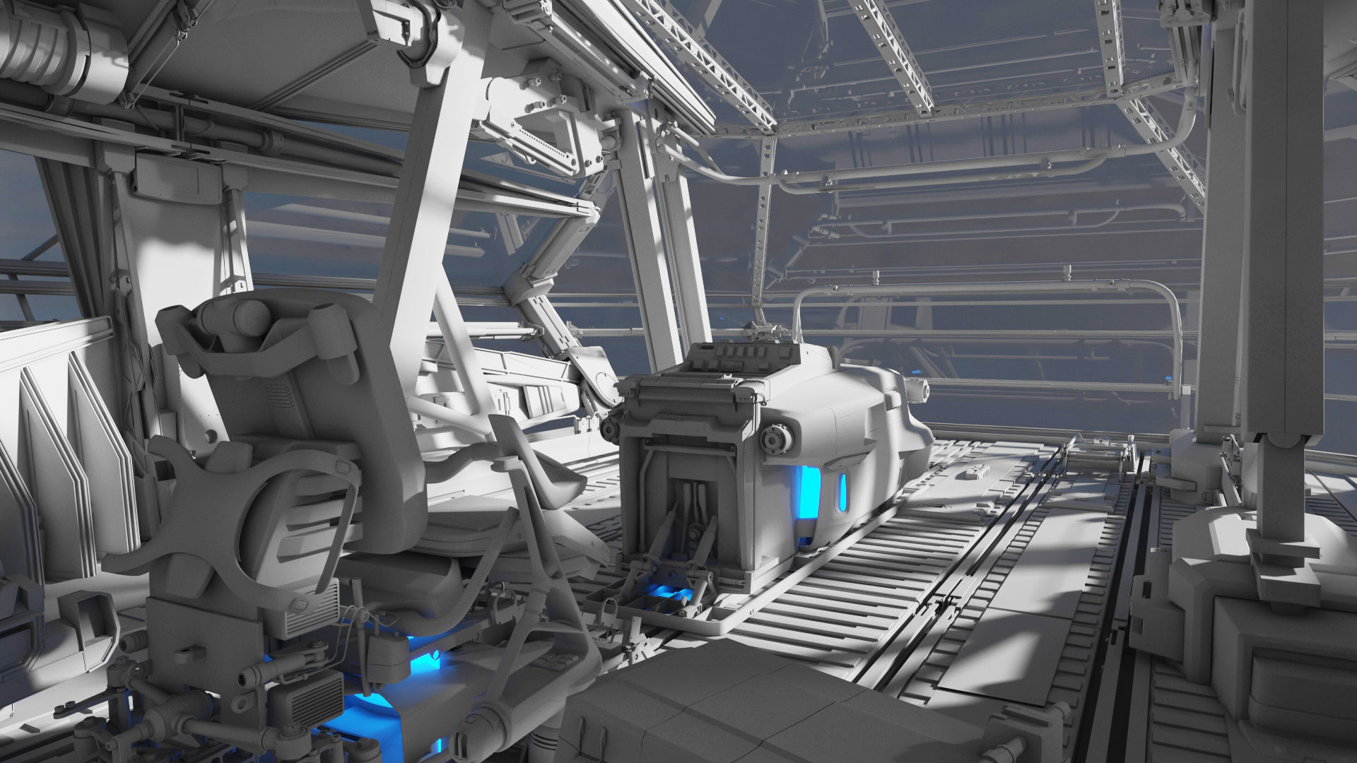 Spaceship Cockpit v6 3D model_12