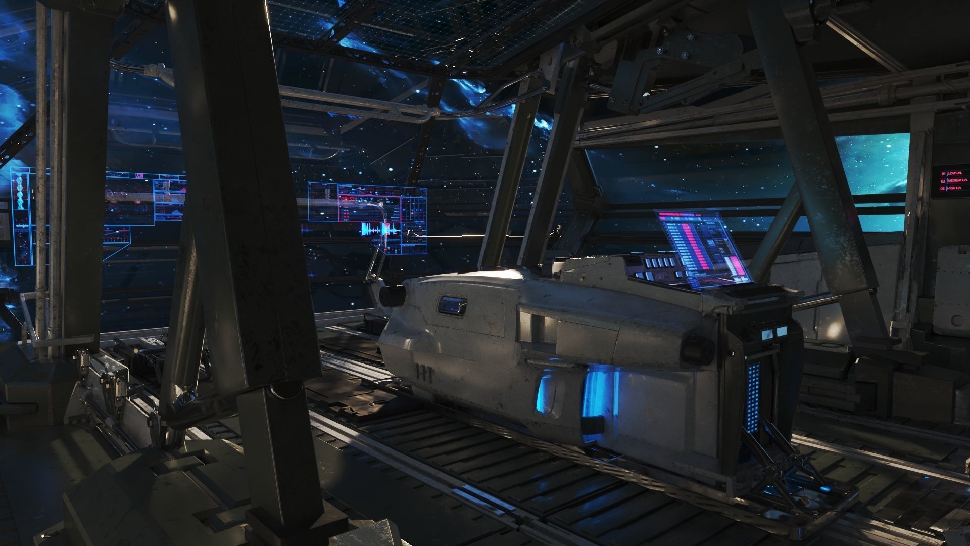 Spaceship Cockpit v6 3D model_7