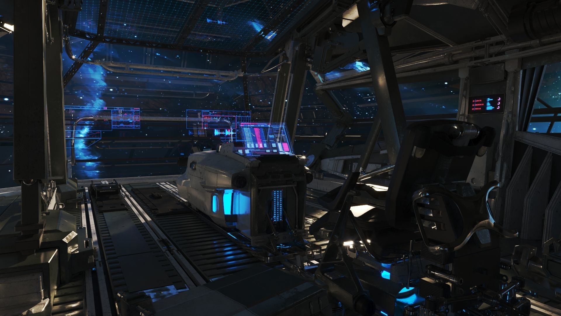 Spaceship Cockpit v6 3D model_3