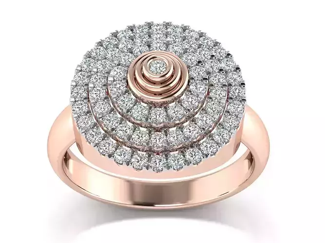 Solitaire Engagement Wedding Women Flower Ring 