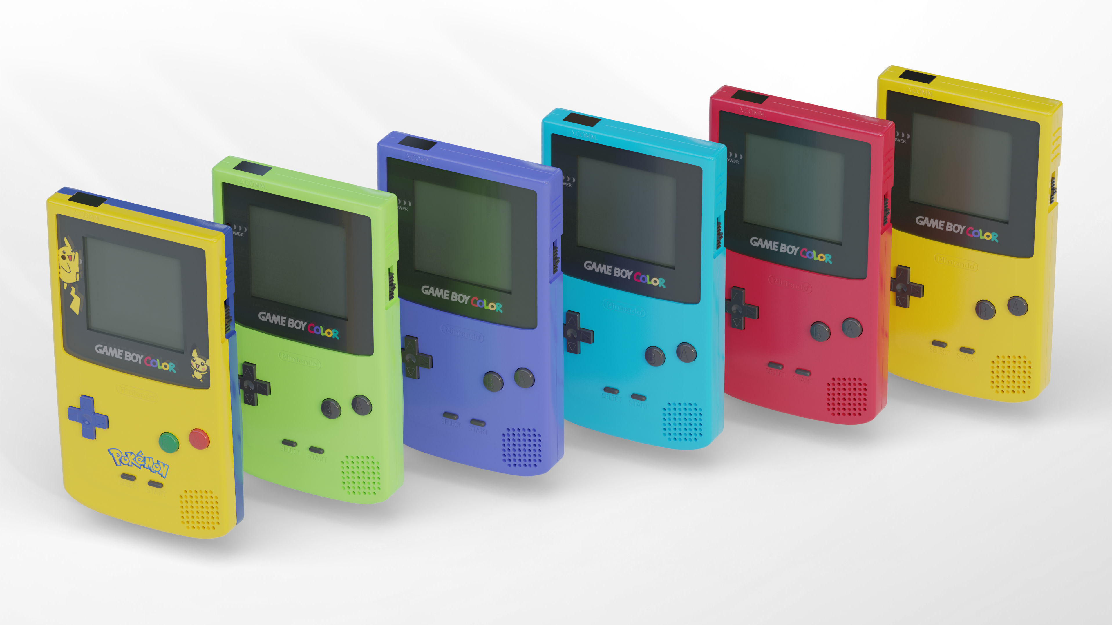 Nintendo Game Boy Color GBC Low-poly 3D model_4