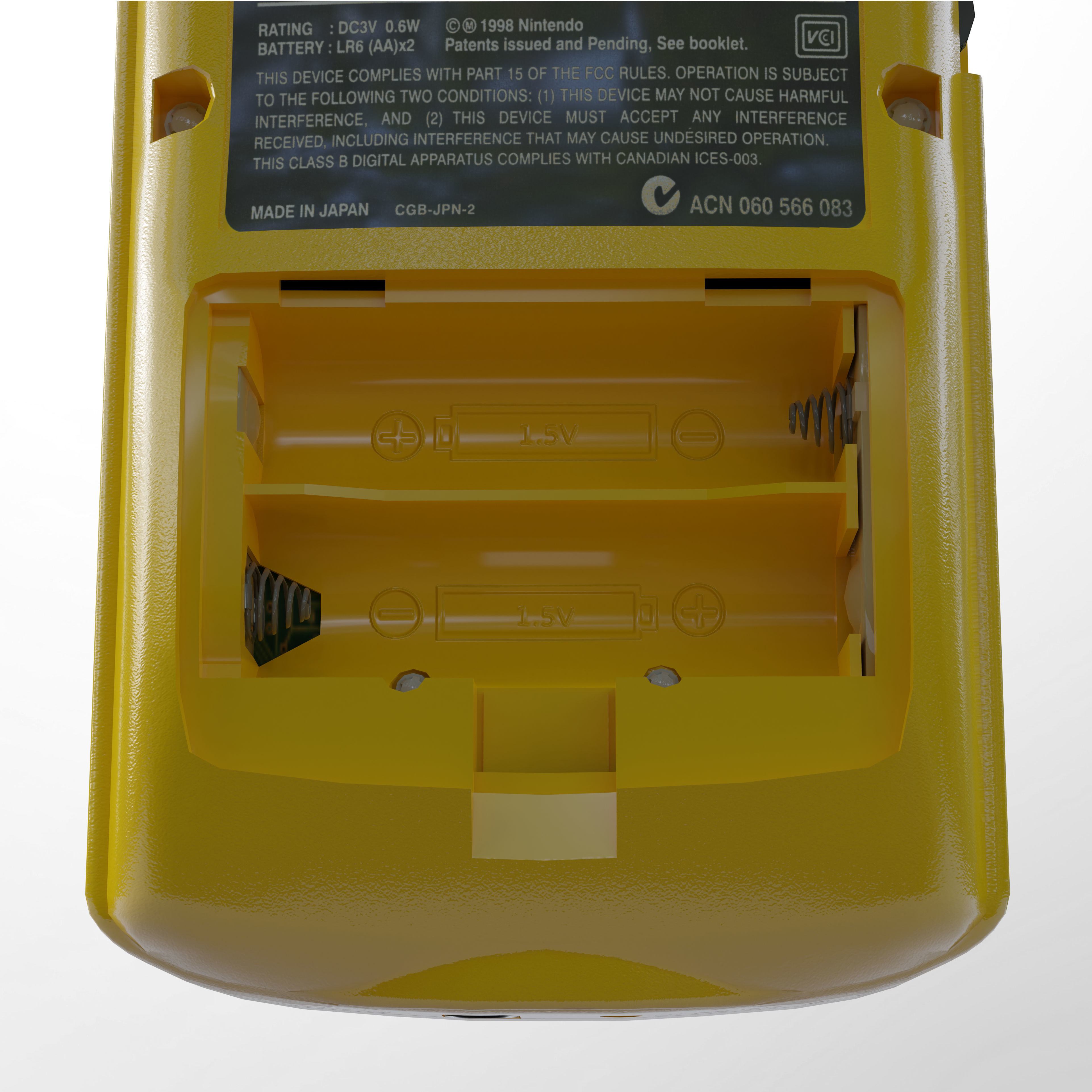 Nintendo Game Boy Color GBC Low-poly 3D model_19