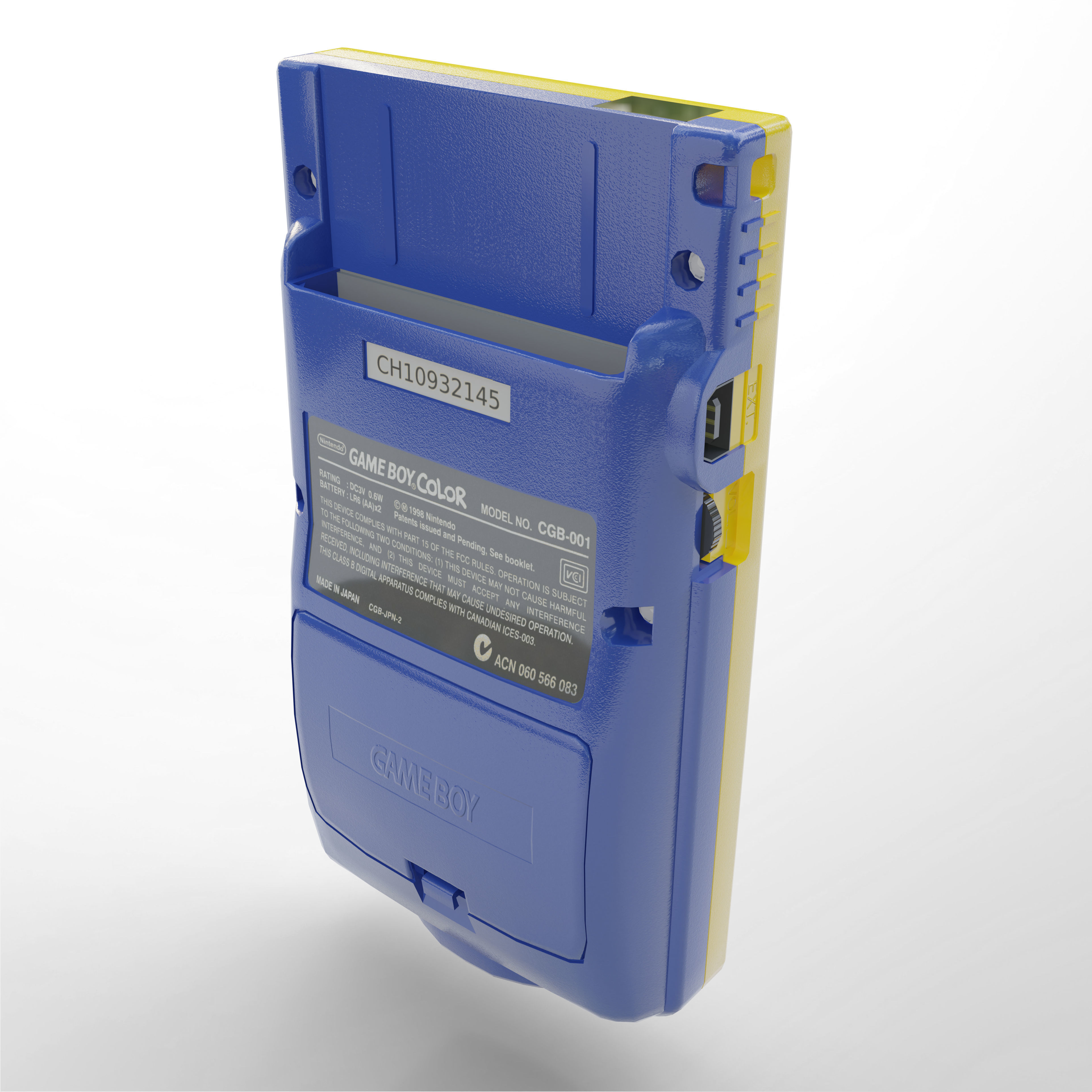 Nintendo Game Boy Color GBC Low-poly 3D model_8