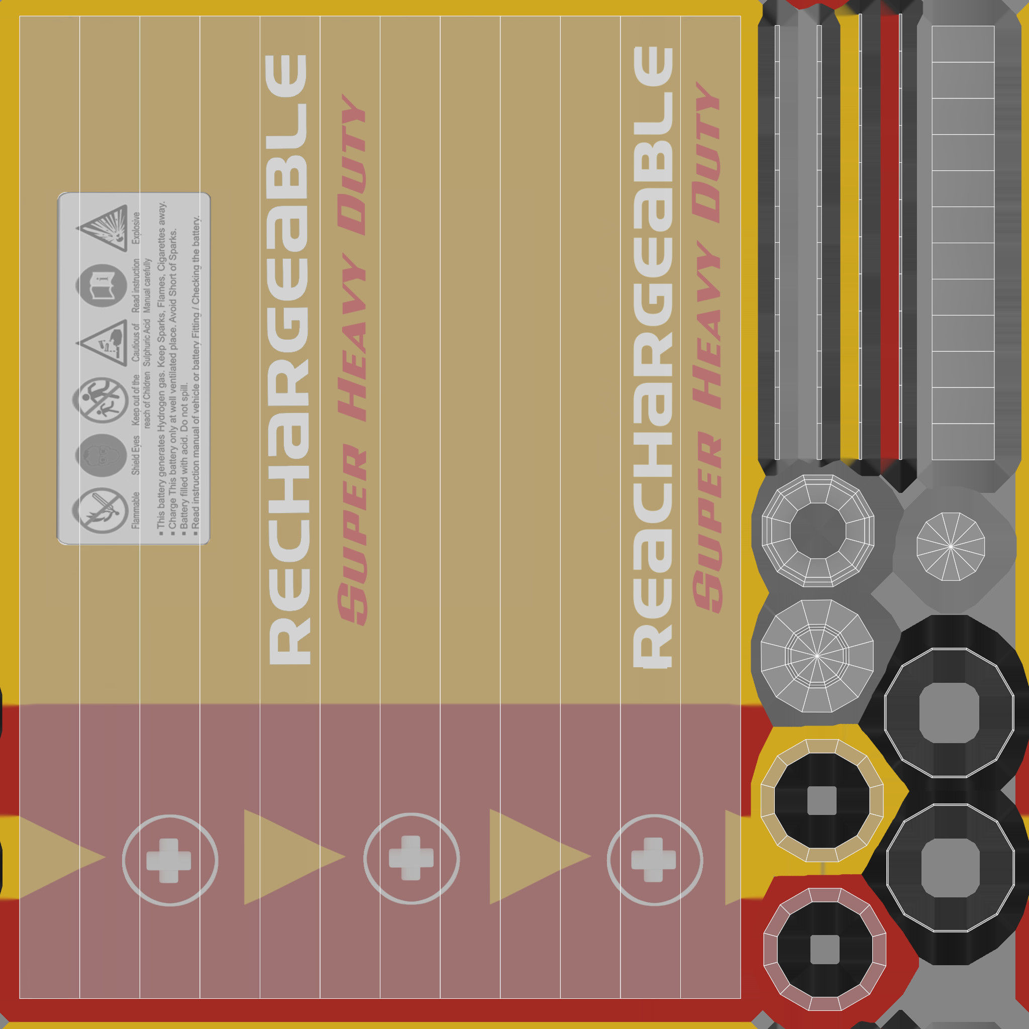 Nintendo Game Boy Color GBC Low-poly 3D model_41
