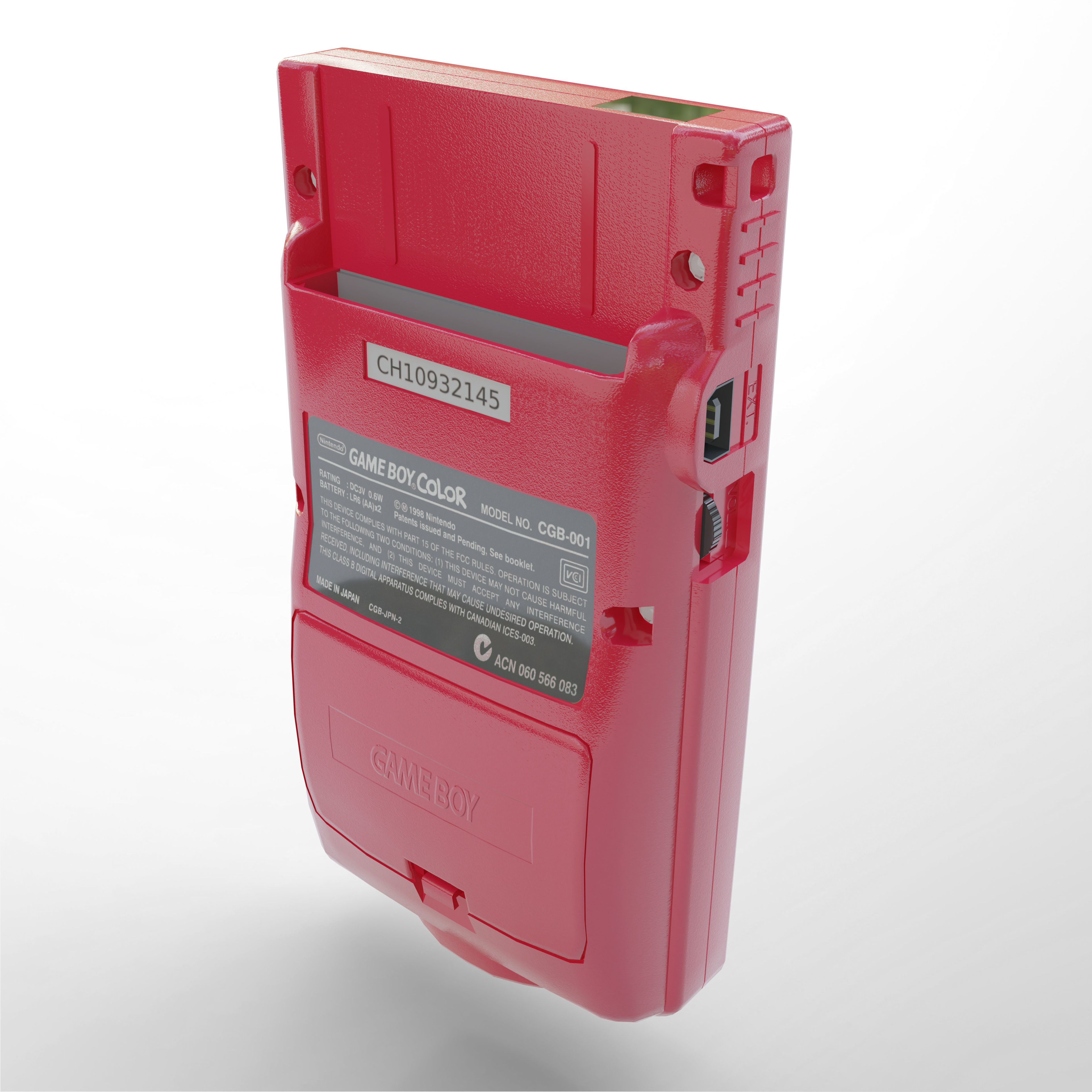 Nintendo Game Boy Color GBC Low-poly 3D model_9