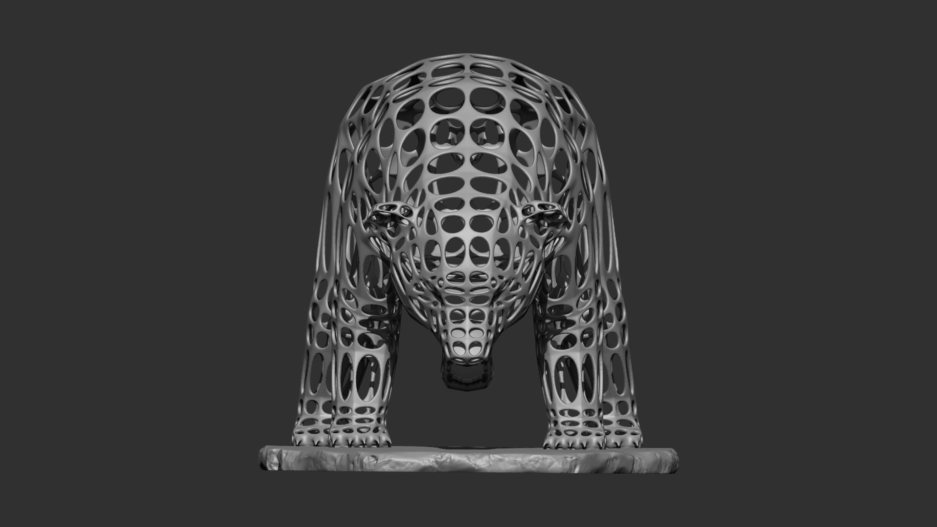 Bear 3d print model 3D model_1