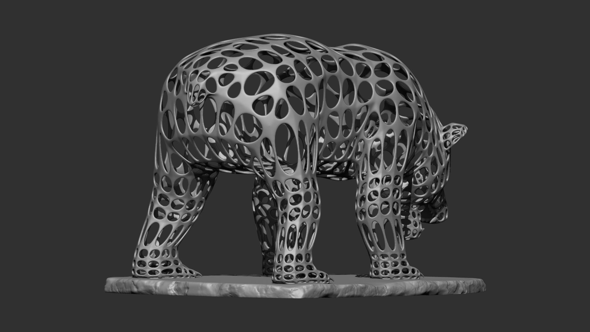Bear 3d print model 3D model_3