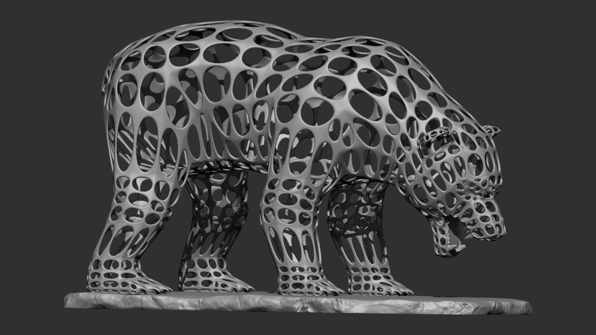 Bear 3d print model 3D model_5