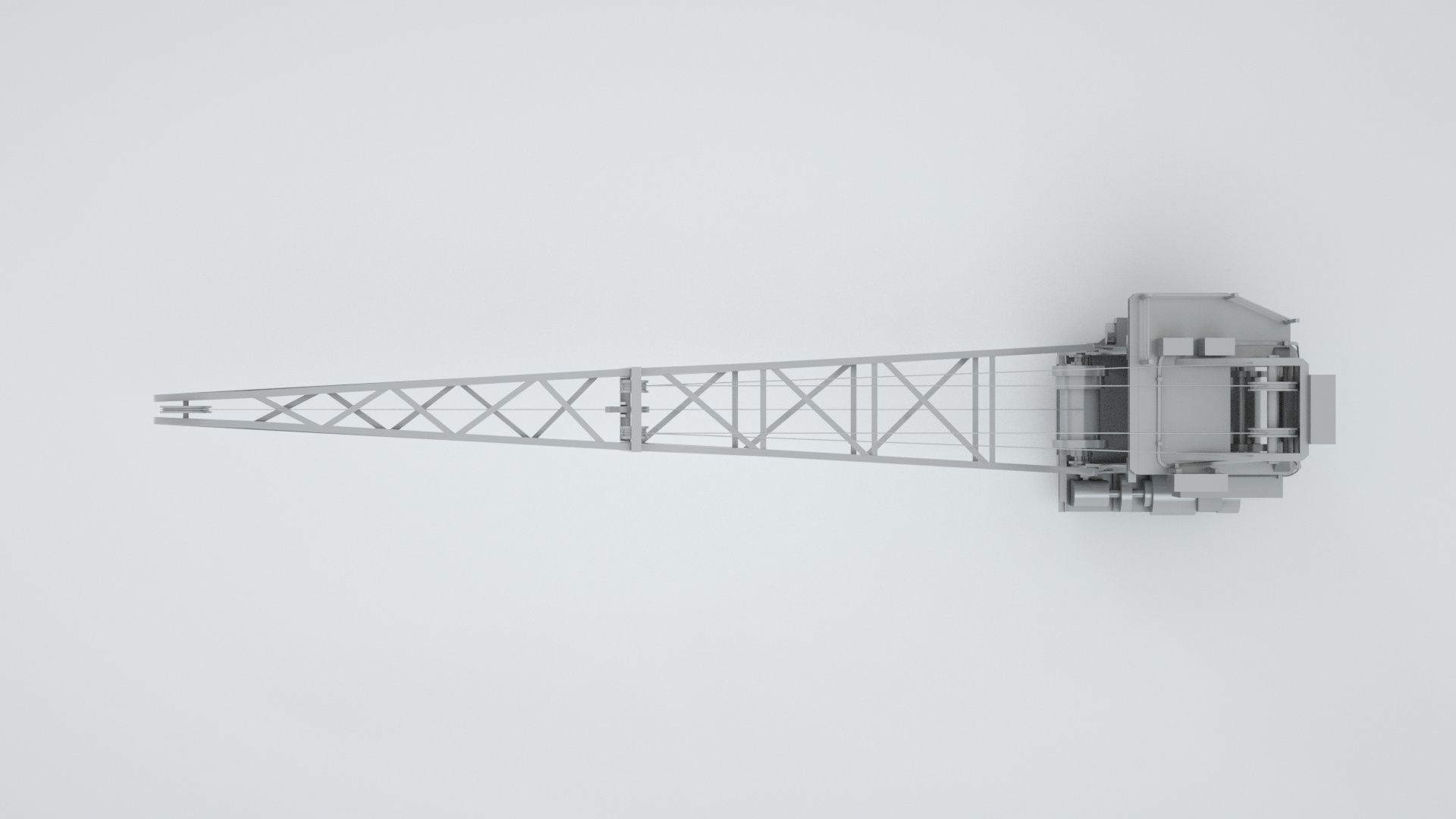 Naval Crane 3 - World War 2 Warship 3D model_5