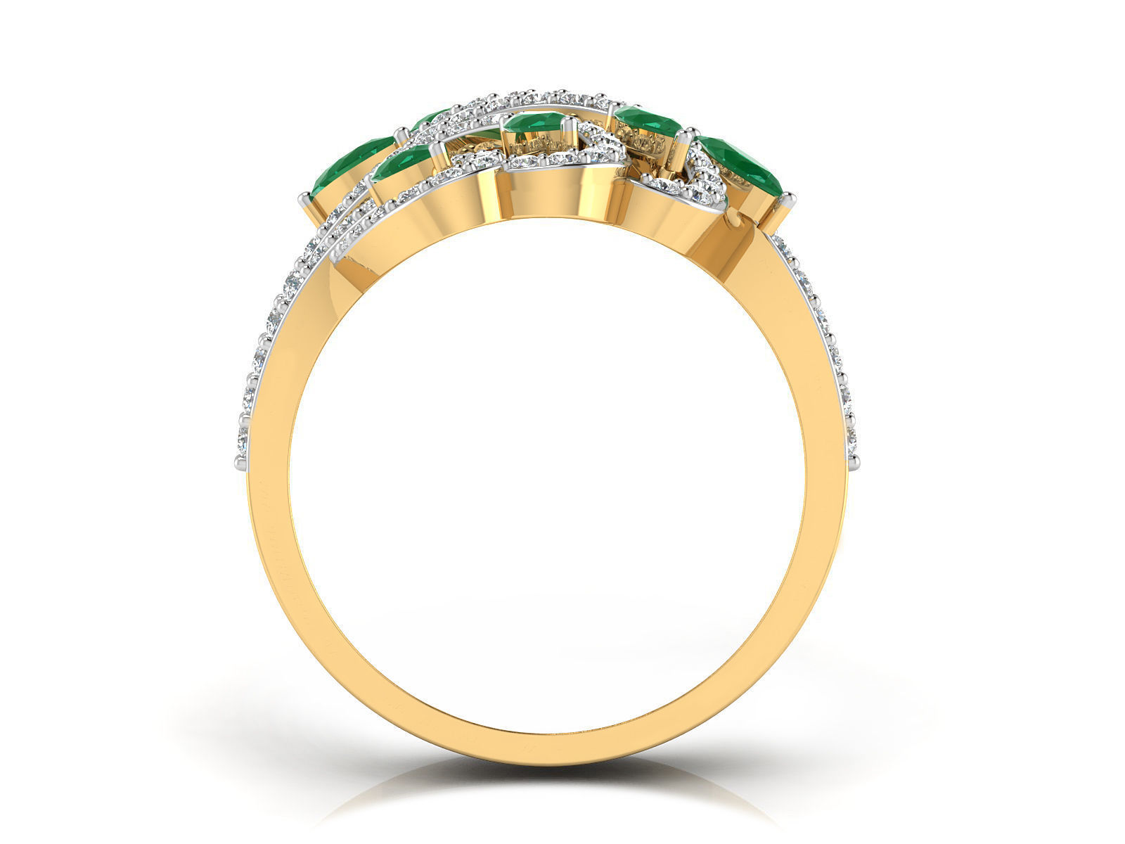 Solitaire Engagement Wedding Women Marquise Diamond Ring 3D print model_6