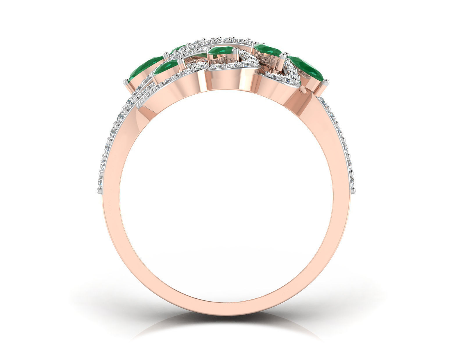 Solitaire Engagement Wedding Women Marquise Diamond Ring 3D print model_4