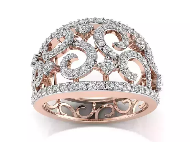 Solitaire  Wedding Women Ring 3dm STL OBJ FBX Details